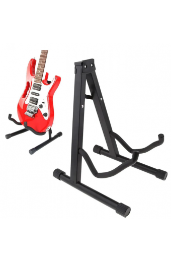 Suporte Para Violão Guitarra Baixo E Violoncello Profissional Dobrável Cor Preto Mxt