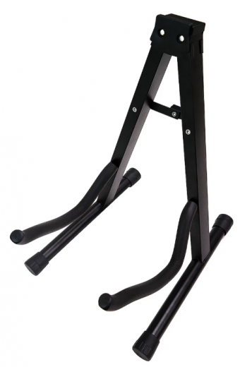 Suporte Para Violão Guitarra Baixo E Violoncello Profissional Dobrável Cor Preto Mxt